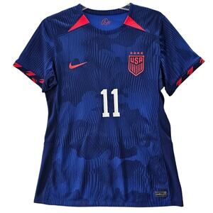 NWT Nike USA Soccer Jersey Womens Size Large Sofia Smith Number 11 Blue Dri Fit